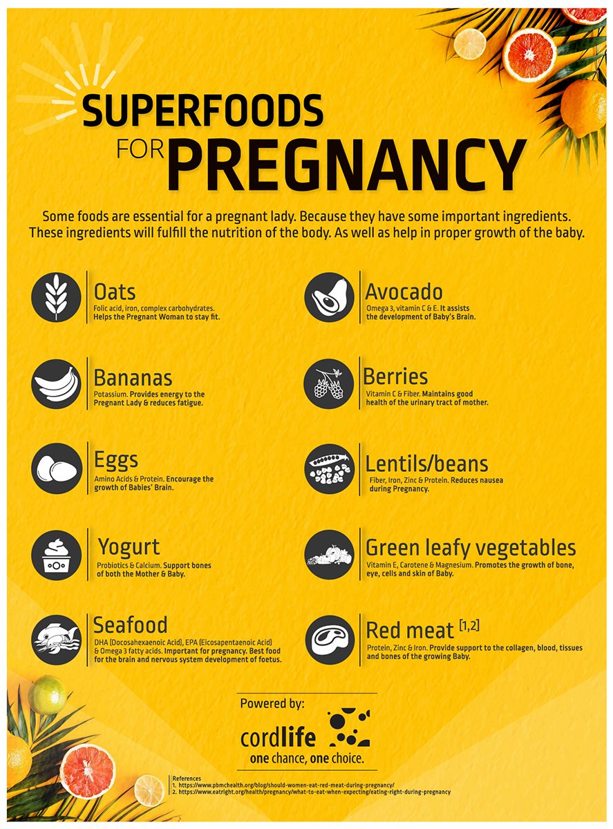 Super Food For Pregnancy Infographics