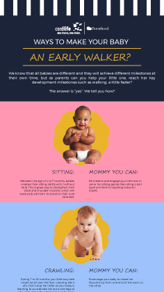 Ways to make your baby an early walker?